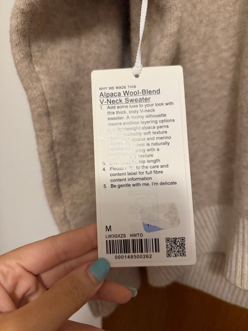 NWT Lululemon alpaca wool blend v neck sweater - Picture 2 of 4